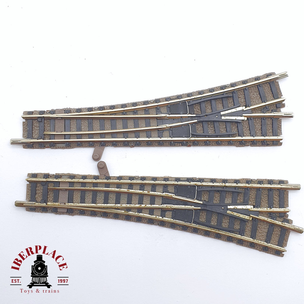 ♻️ 2 mano - 2x Fleischmann 9170 9171 desvíos R y L N escala 1:160 TEN06