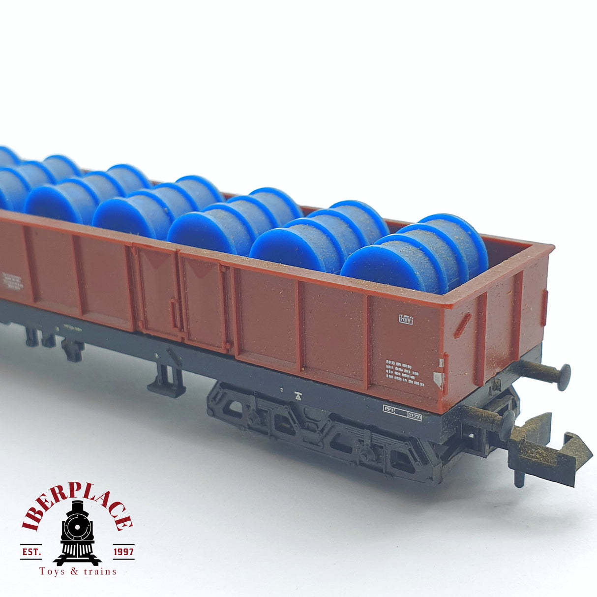 ♻️ 2 mano - Minitrix 51 3521 00 vagón mercancía DB N escala 1:160 TEN06