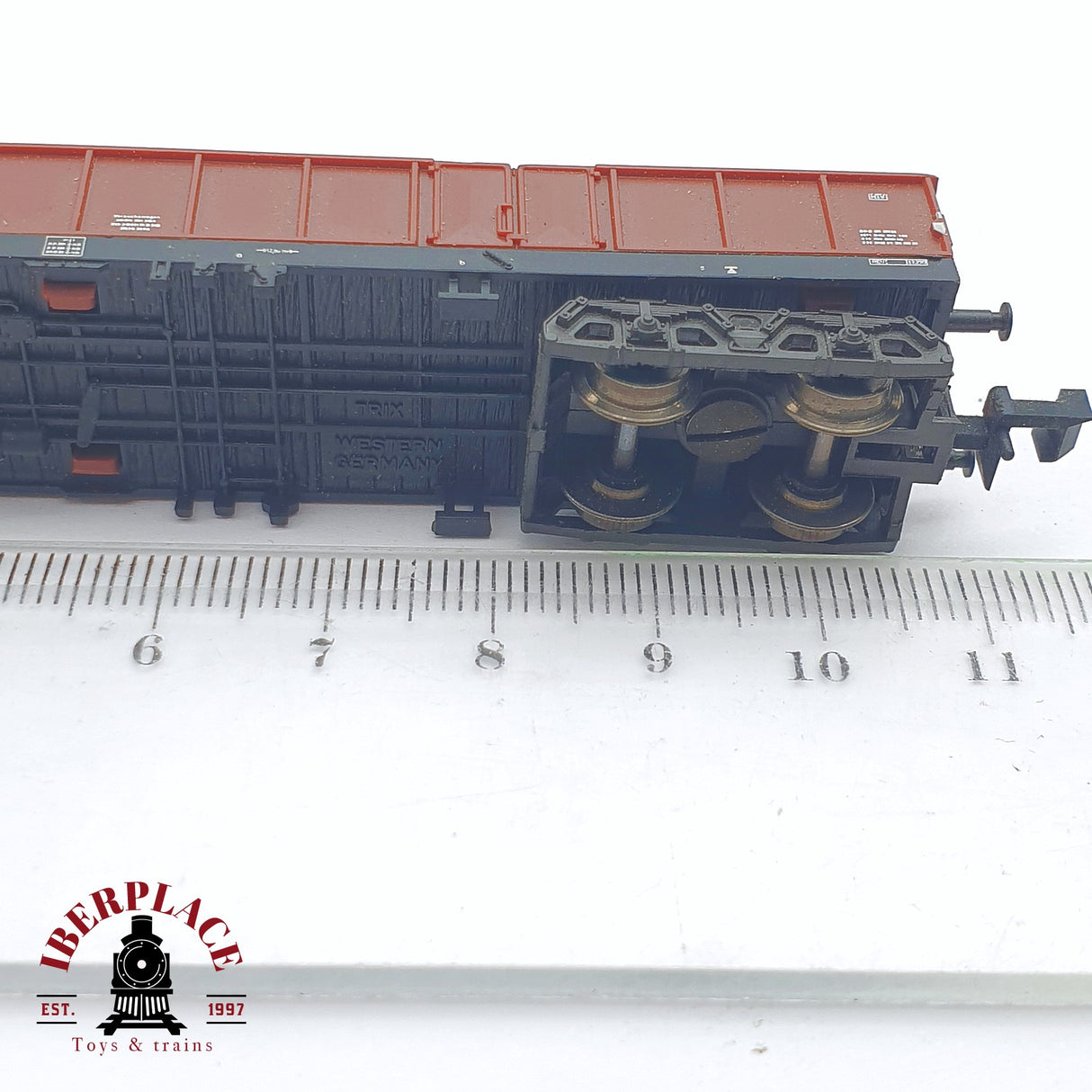 ♻️ 2 mano - Minitrix 51 3521 00 vagón mercancía DB N escala 1:160 TEN06