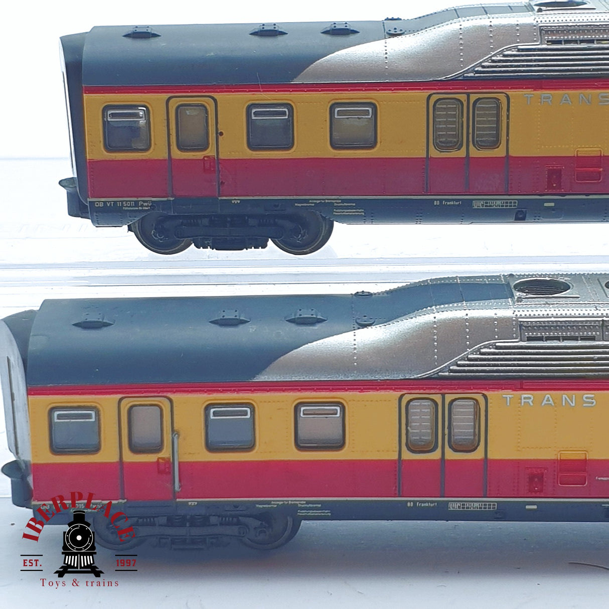 ♻️ 2 mano - Roco set locomotora Trans Europ Express DB VT 11 5011 N escala 1:160 TEN06