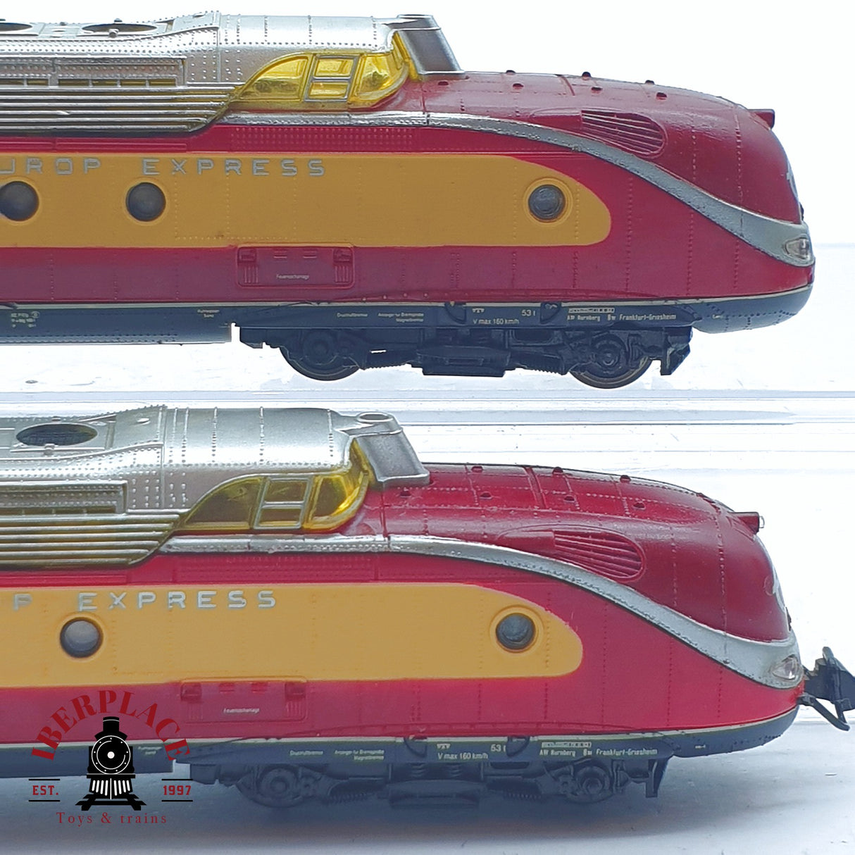 ♻️ 2 mano - Roco set locomotora Trans Europ Express DB VT 11 5011 N escala 1:160 TEN06