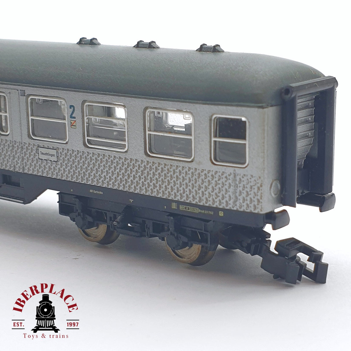 ♻️ 2 mano - Fleischmann vagón pasajeros DB clase 2 N escala 1:160 TEN06