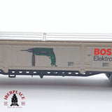 ♻️ 2 mano - Fleischmann 8385K vagón mercancías Bosch DB N escala 1:160 TEN06