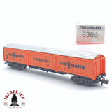 ♻️ 2 mano - Fleischmann 8386 vagón mercancías Viessmann DB N escala 1:160 TEN06
