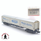 ♻️ 2 mano - Fleischmann 8389 vagón mercancías Bauknecht DB N escala 1:160 TEN06