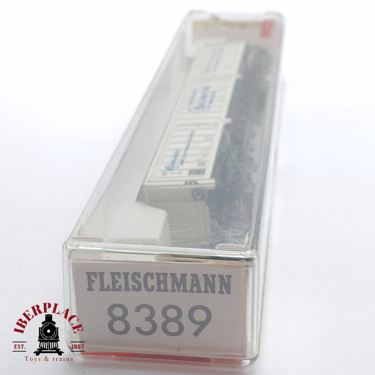 ♻️ 2 mano - Fleischmann 8389 vagón mercancías Bauknecht DB N escala 1:160 TEN06