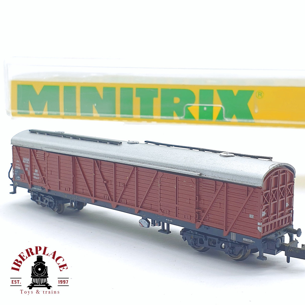 ♻️ 2 mano - Minitrix 13597 vagon mercancias DB N escala 1:160 TEN06