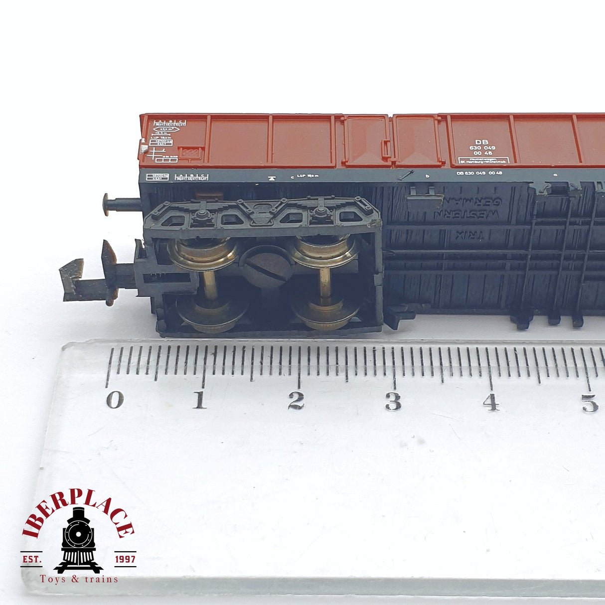 ♻️ 2 mano - Minitrix 51 3505 00 vagón de bordes con carbón DB N escala 1:160 TEN06