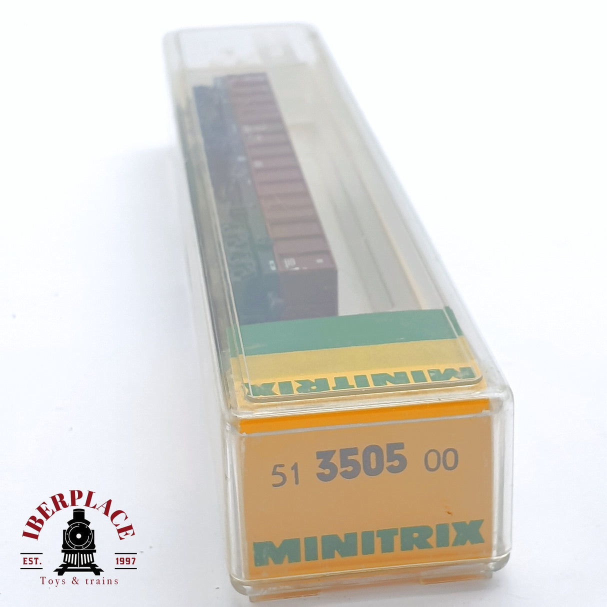 ♻️ 2 mano - Minitrix 51 3505 00 vagón de bordes con carbón DB N escala 1:160 TEN06