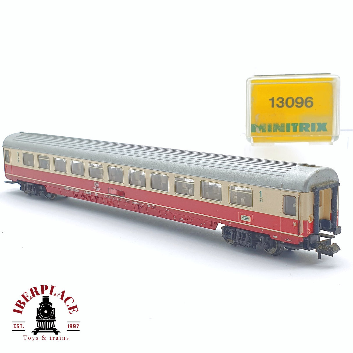 ♻️ 2 mano - Minitrix 13096 vagón pasajeros DB clase 1 N escala 1:160 TEN06