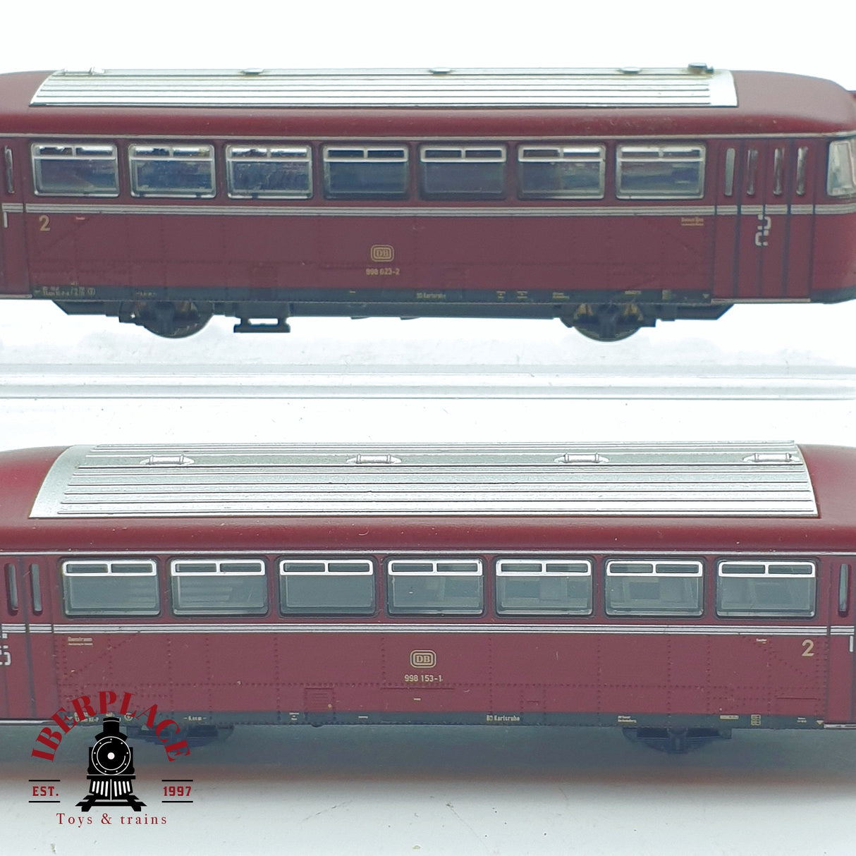 ♻️ 2 mano - Minitrix 4x Ferrobus con remolques DB Bicicleta express N escala 1:160 TEN06