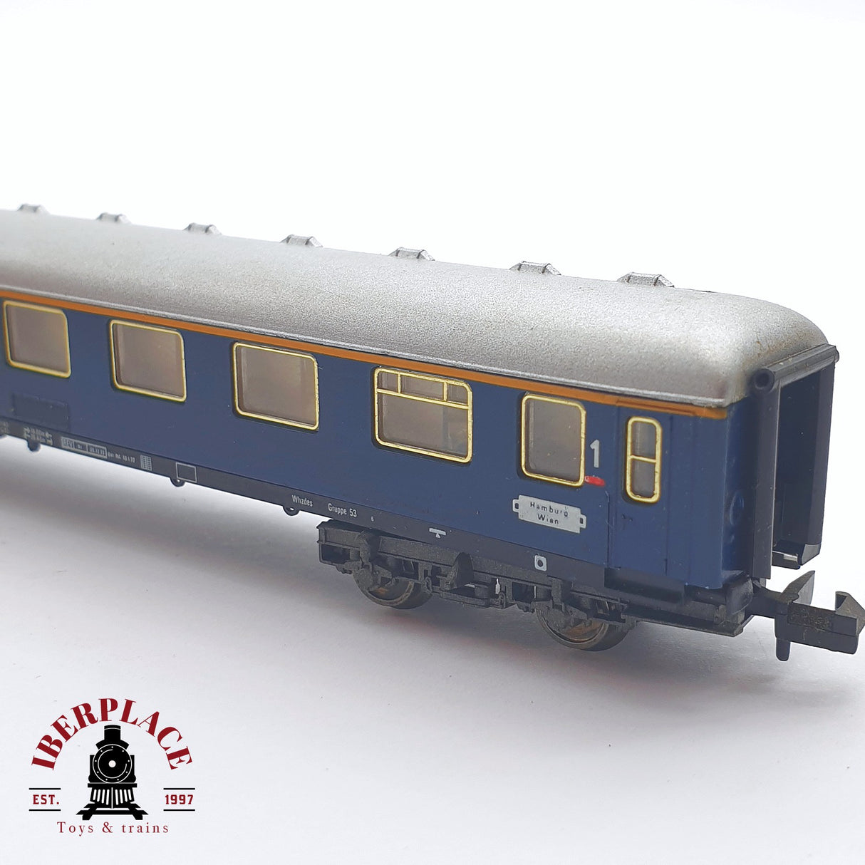 ♻️ 2 mano - Fleischmann 8110 vagón pasajeros DB clase 1 N escala 1:160 TEN06