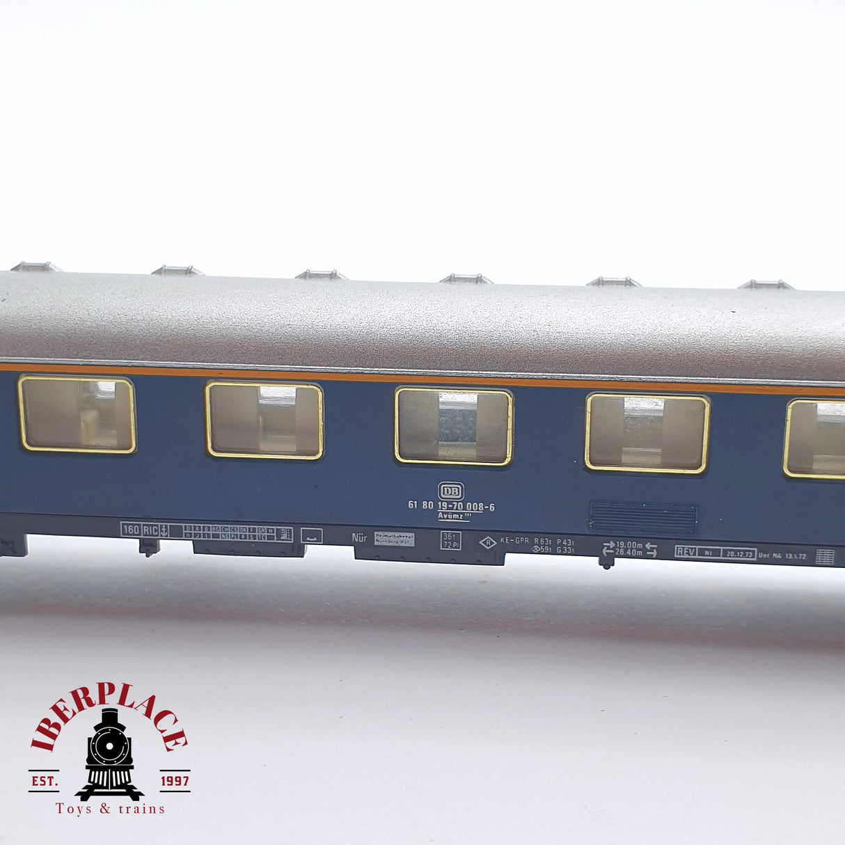 ♻️ 2 mano - Fleischmann 8110 vagón pasajeros DB clase 1 N escala 1:160 TEN06