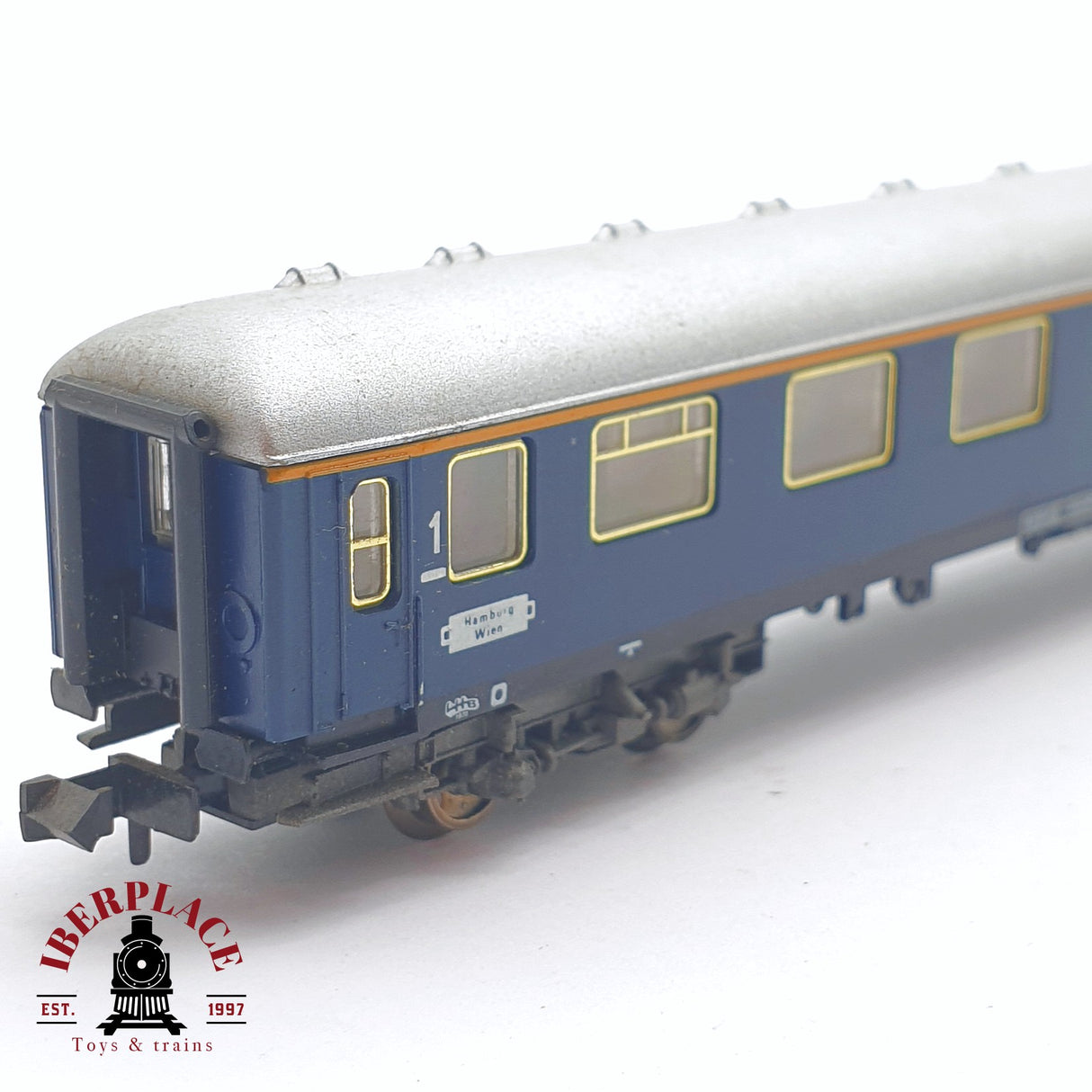 ♻️ 2 mano - Fleischmann 8110 vagón pasajeros DB clase 1 N escala 1:160 TEN06