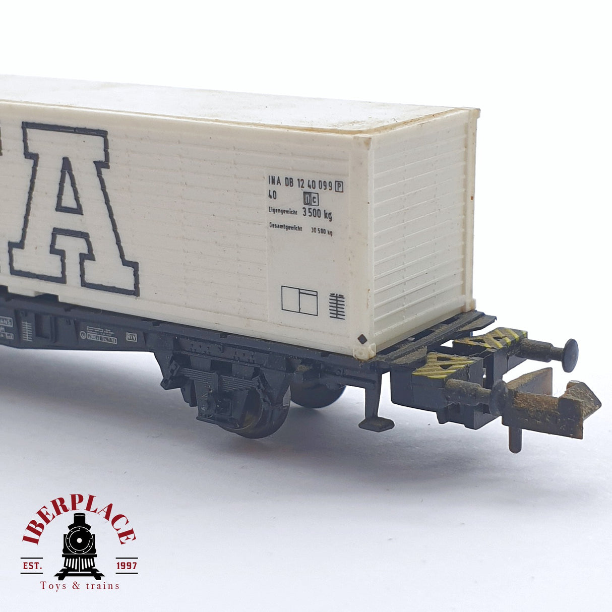 ♻️ 2 mano - Minitrix 70146 vagón contenedor INA DB N escala 1:160 TEN06