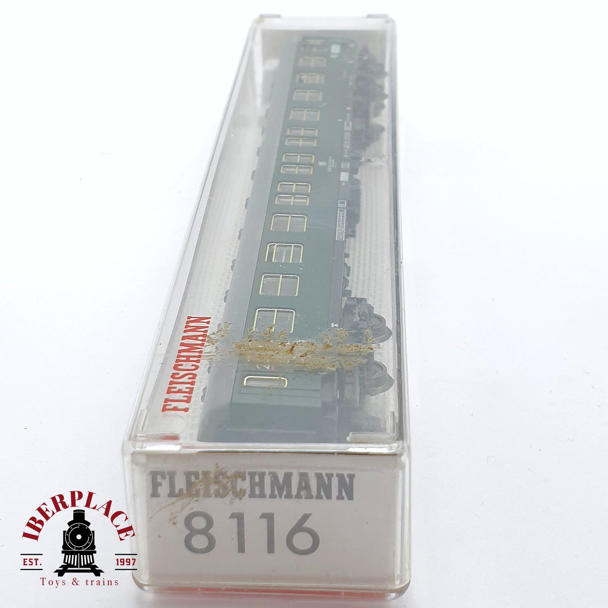 ♻️ 2 mano - Fleischmann 8116 vagón pasajeros DB clase 2 N escala 1:160 TEN06