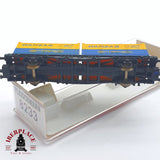 ♻️ 2 mano - Fleischmann 8233 vagón con contenedores DANZAS Gentransco DB N escala 1:160 TEN06 2/2