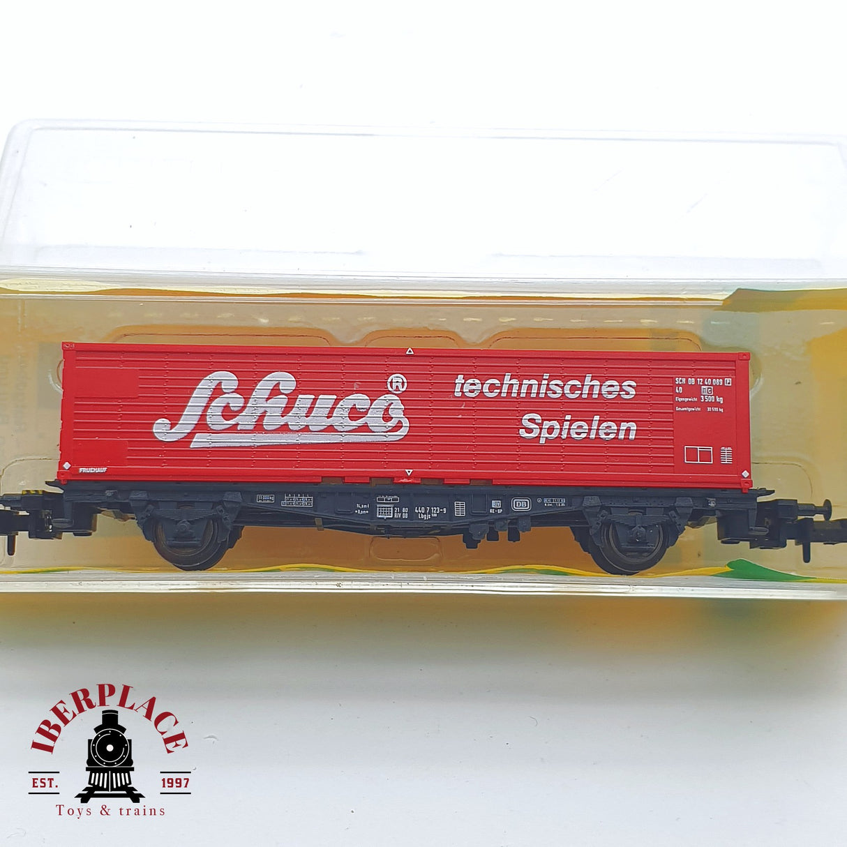 ♻️ 2 mano - Minitrix 13681 vagón contenedor Schuco DB N escala 1:160 TEN06