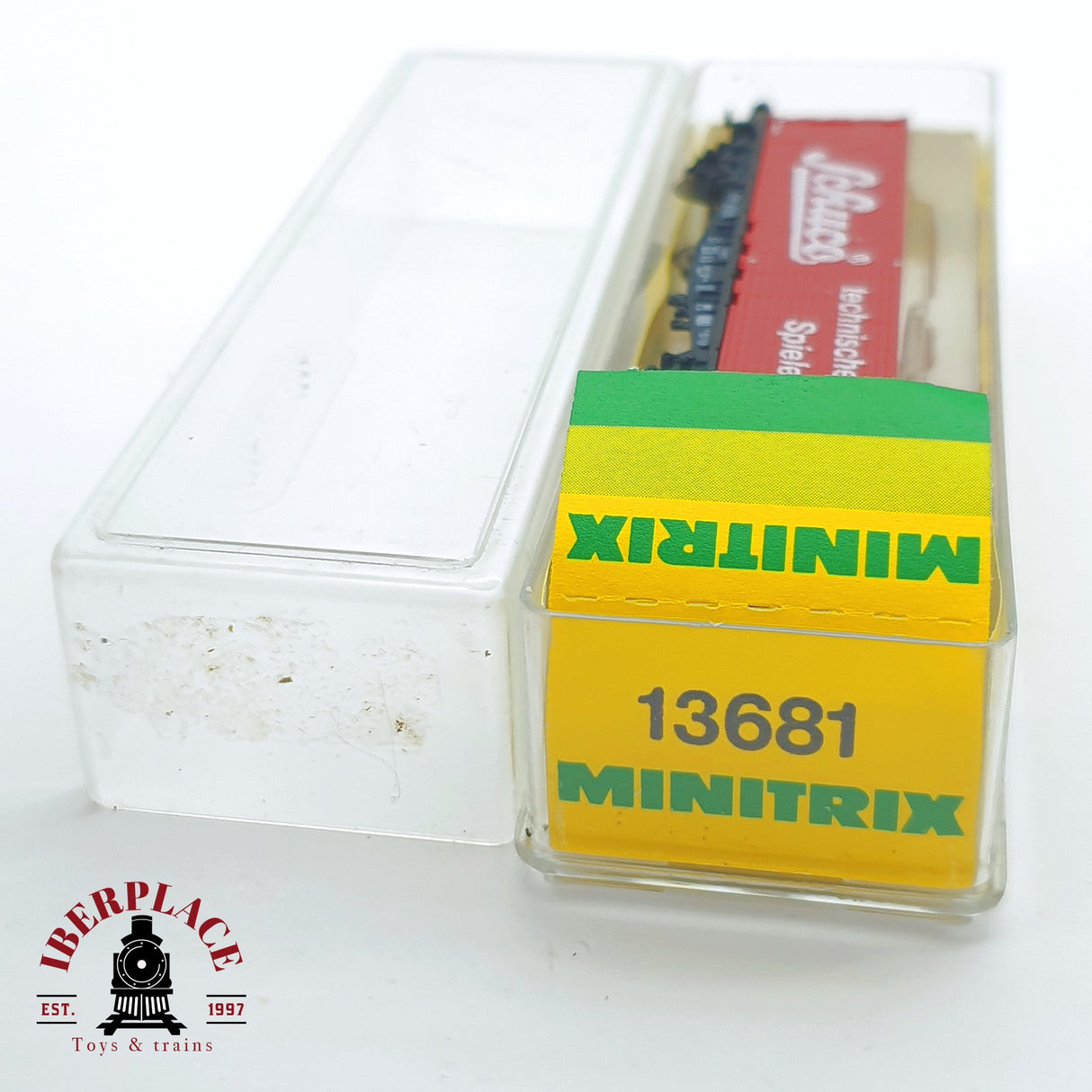 ♻️ 2 mano - Minitrix 13681 vagón contenedor Schuco DB N escala 1:160 TEN06