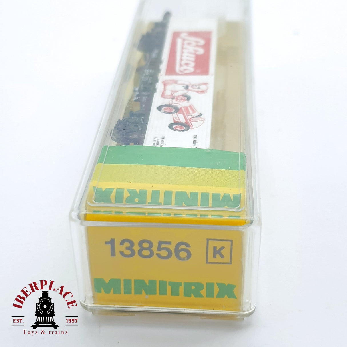 ♻️ 2 mano - Minitrix 13856K vagón contenedor Schuco DB N escala 1:160 TEN06