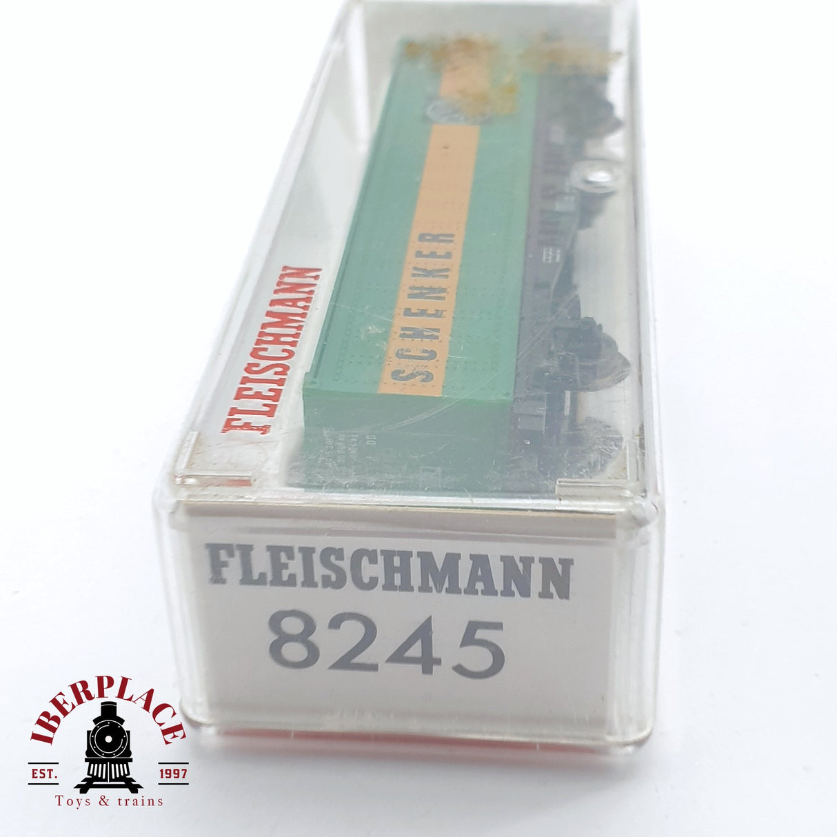 ♻️ 2 mano - Fleischmann 8245 vagon contenedor Schenker DB N escala 1:160 TEN06 1/2