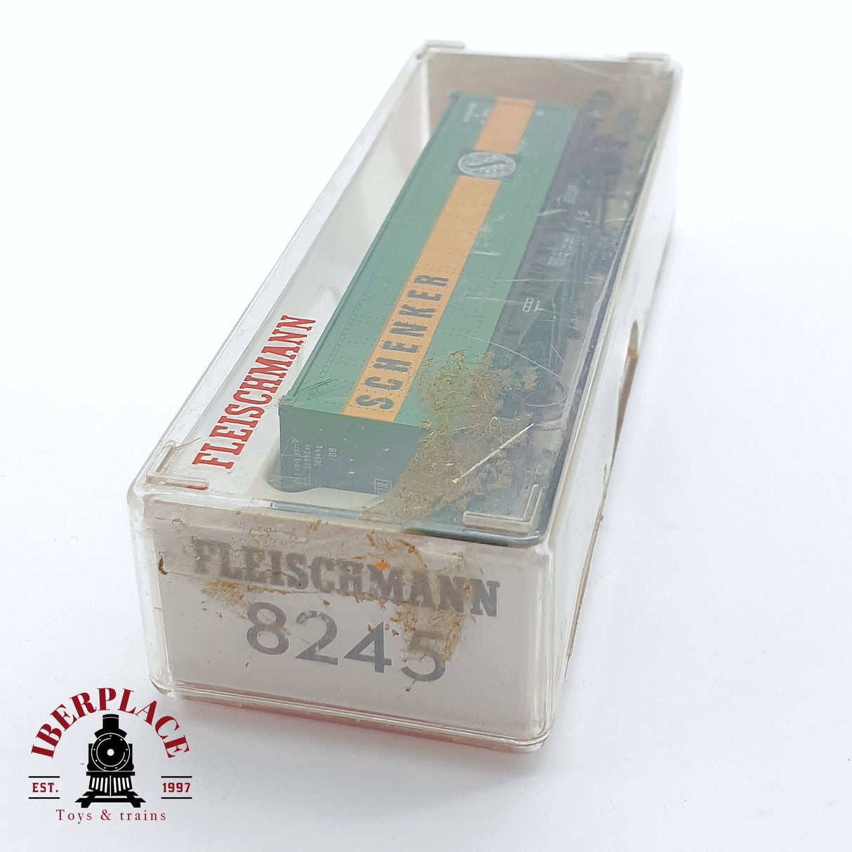 ♻️ 2 mano - Fleischmann 8245 vagon contenedor Schenker DB N escala 1:160 TEN06 2/2