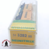 ♻️ 2 mano - Minitrix 51 3282 00 vagón con contenedores DANZAS DB N escala 1:160 TEN06 1/2