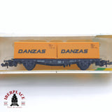 ♻️ 2 mano - Minitrix 51 3282 00 vagón con contenedores DANZAS DB N escala 1:160 TEN06 2/2