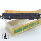 ♻️ 2 mano - Minitrix 51 3282 00 vagón con contenedores DANZAS DB N escala 1:160 TEN06 2/2