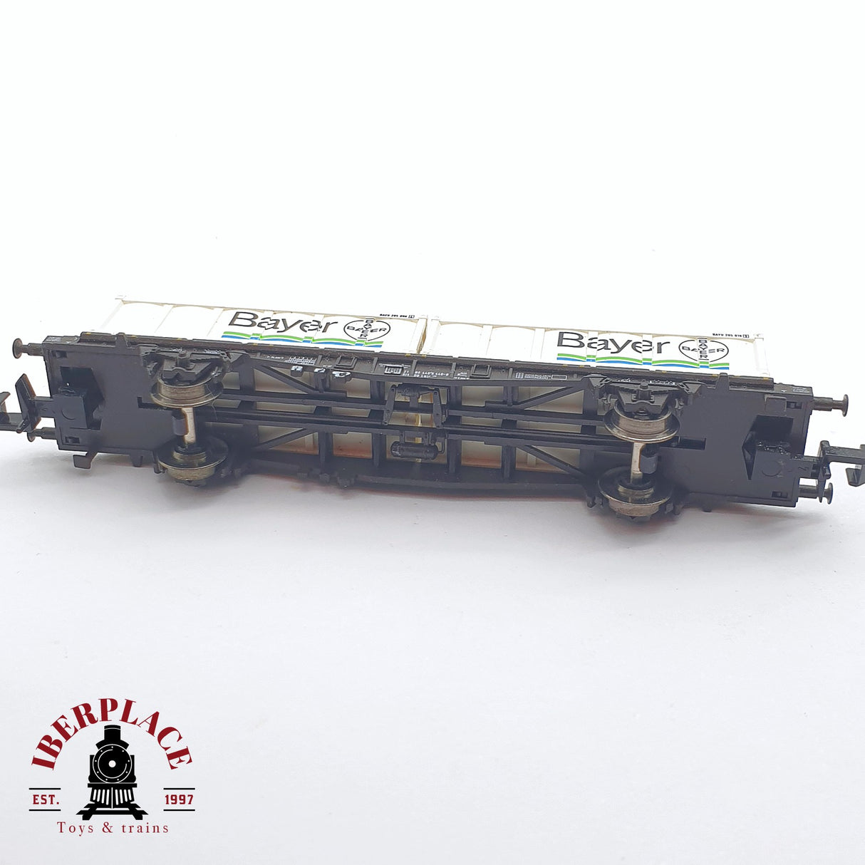 ♻️ 2 mano - Minitrix 13971K vagón contenedores Bayer DB N escala 1:160 TEN06