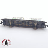♻️ 2 mano - Minitrix 13971K vagón contenedores Bayer DB N escala 1:160 TEN06