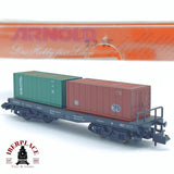 ♻️ 2 mano - Arnold 4954 vagon contenedores TGF Jeuro DB N escala 1:160 TEN06