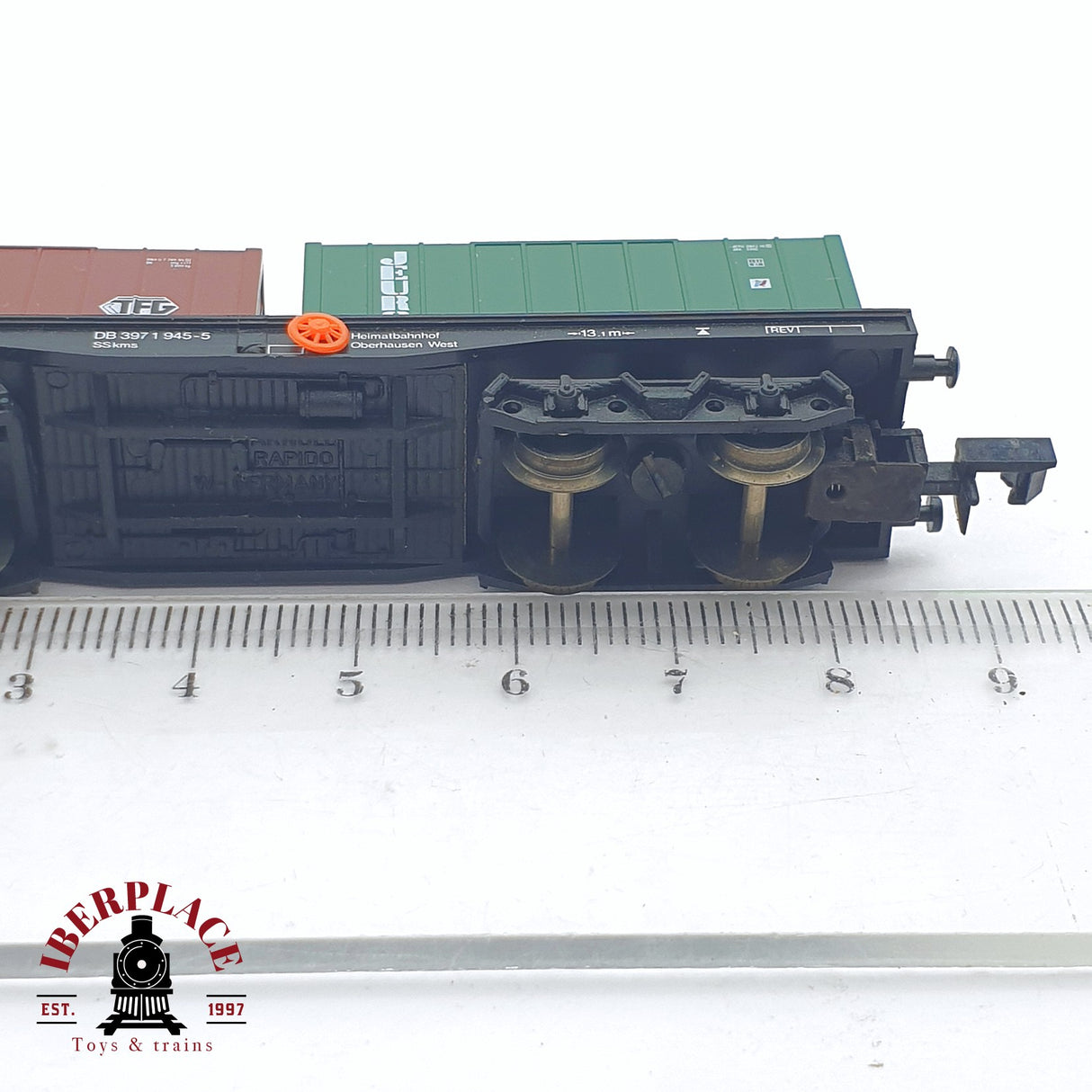 ♻️ 2 mano - Arnold 4954 vagon contenedores TGF Jeuro DB N escala 1:160 TEN06