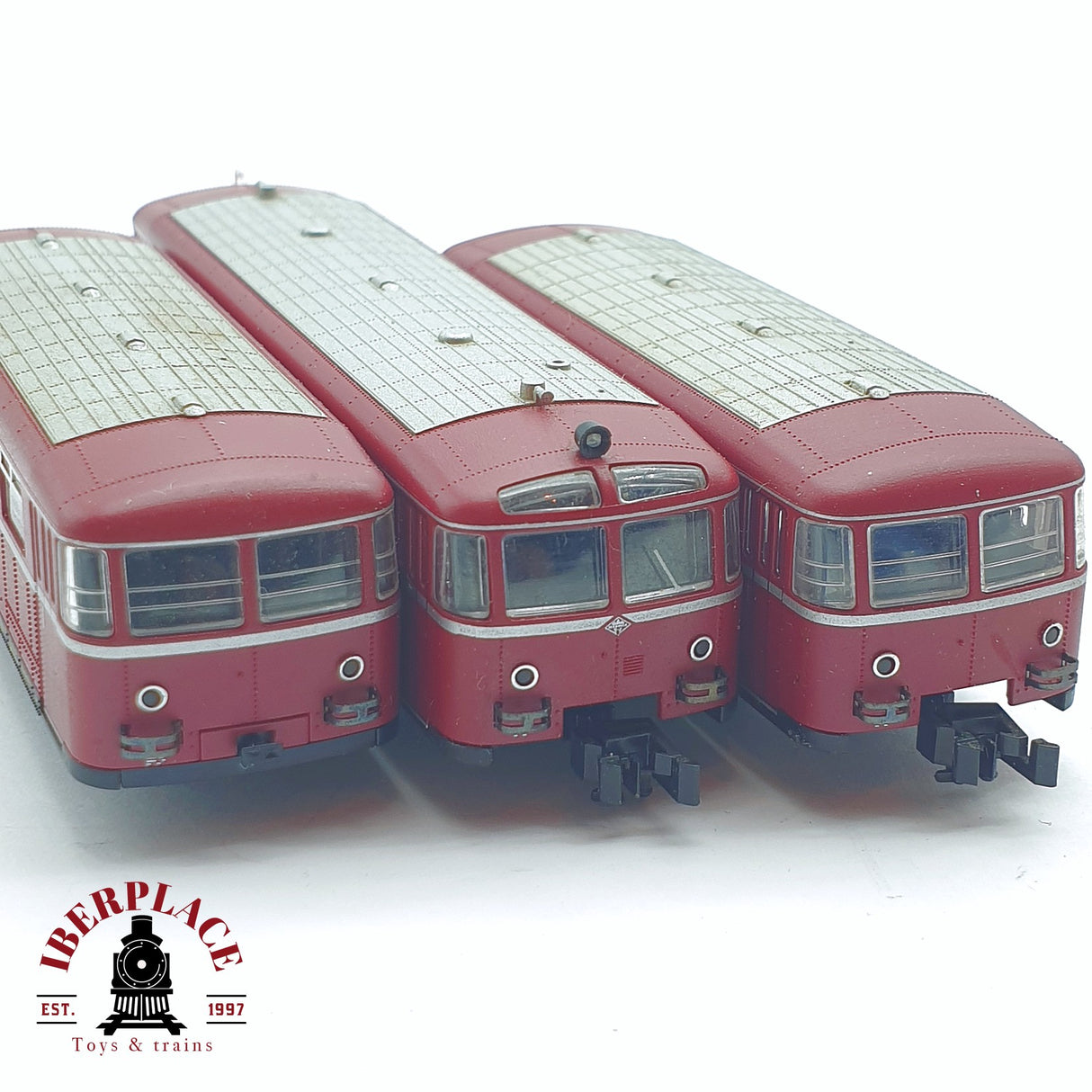 ♻️ 2 mano - Fleischmann 3x Ferrobus con remolques DB  N escala 1:160 TEN06