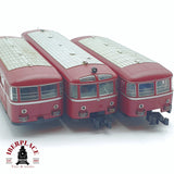 ♻️ 2 mano - Fleischmann 3x Ferrobus con remolques DB  N escala 1:160 TEN06