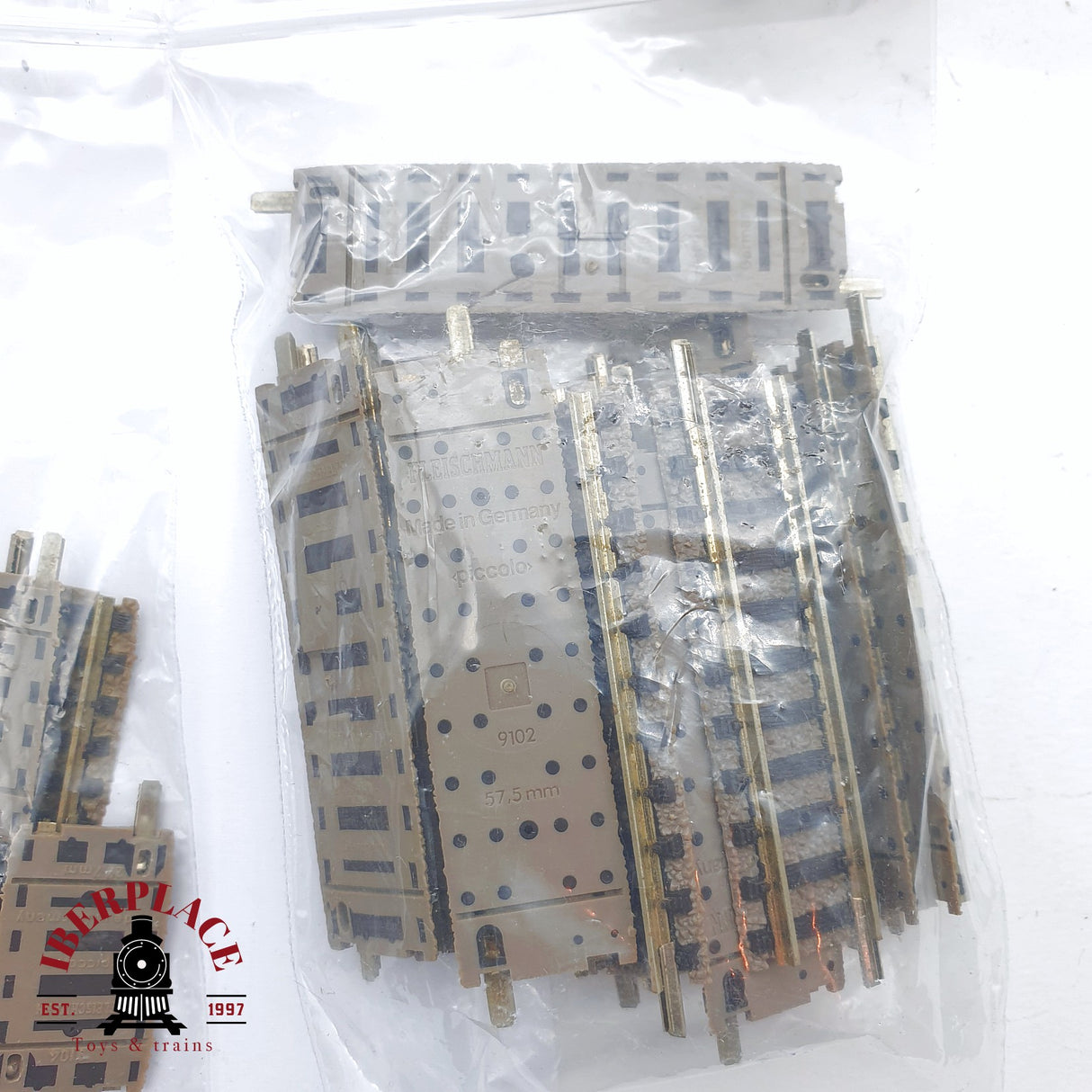 ♻️ 2 mano - 138x Fleischmann vías curvas rectas desvíos N escala 1:160 TEN06