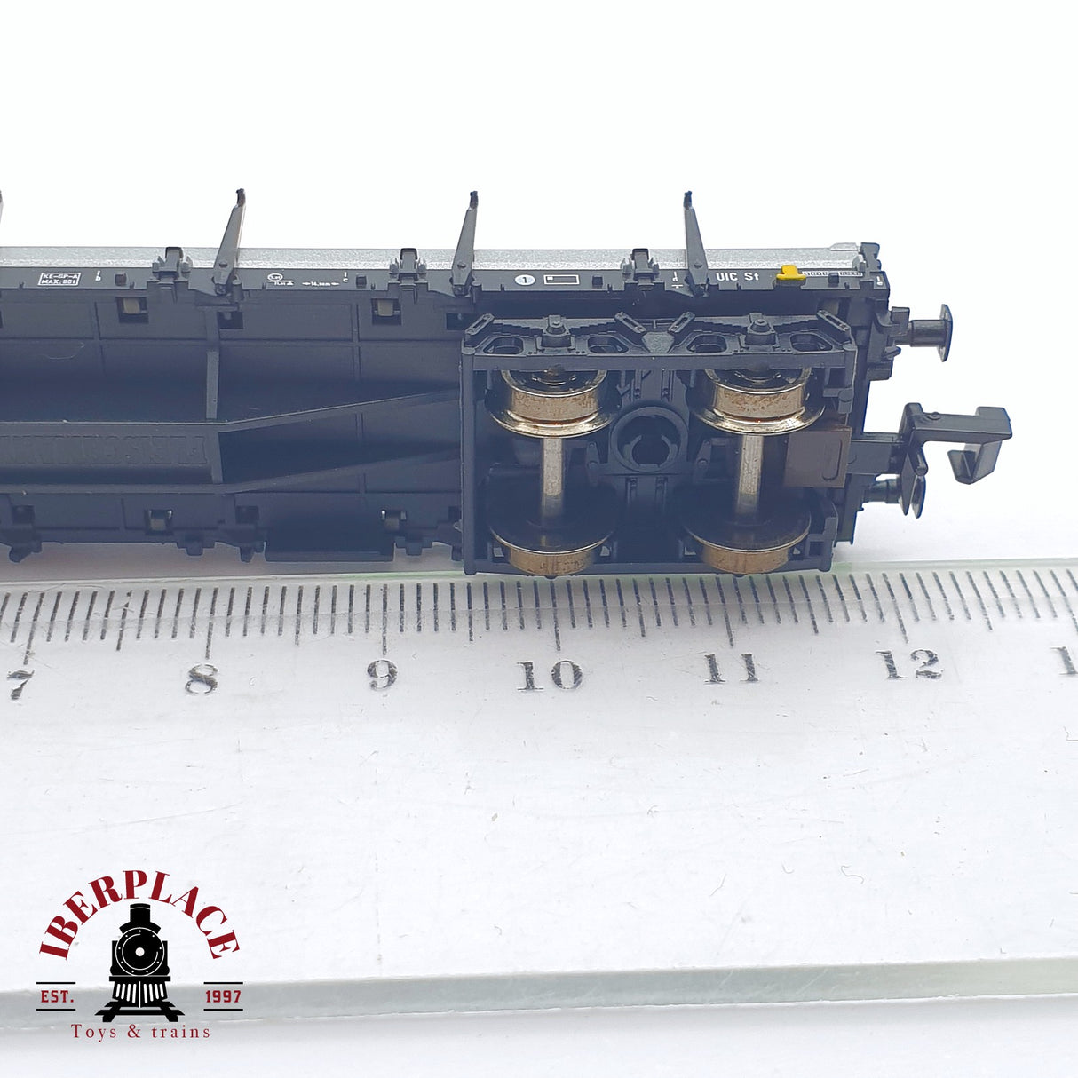 ♻️ 2 mano - Fleischmann 828706K vagón telero DB N escala 1:160 TEN06