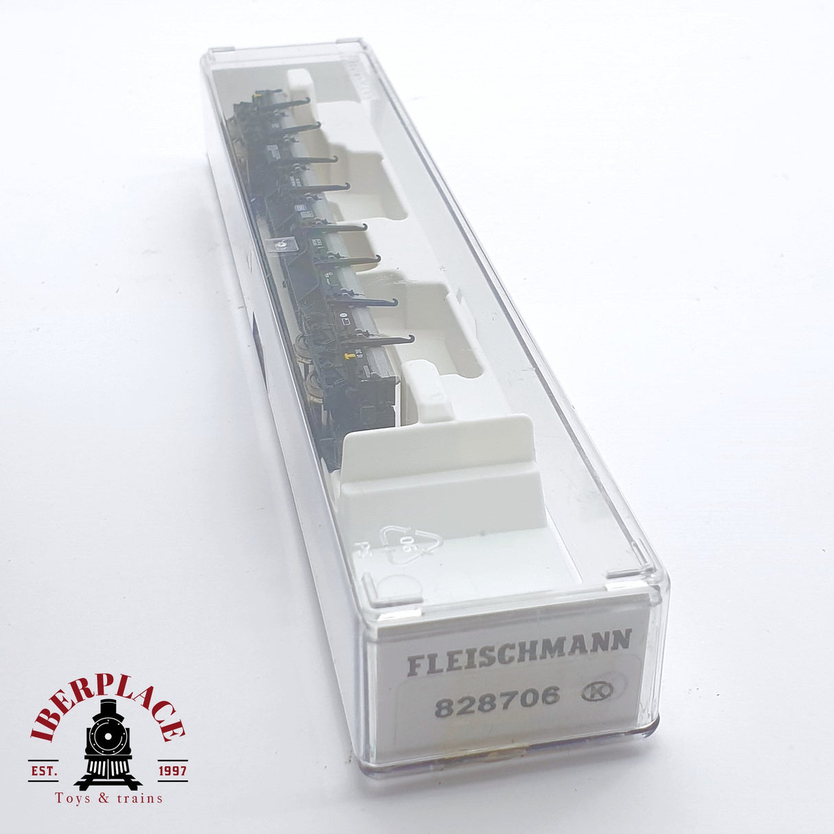 ♻️ 2 mano - Fleischmann 828706K vagón telero DB N escala 1:160 TEN06