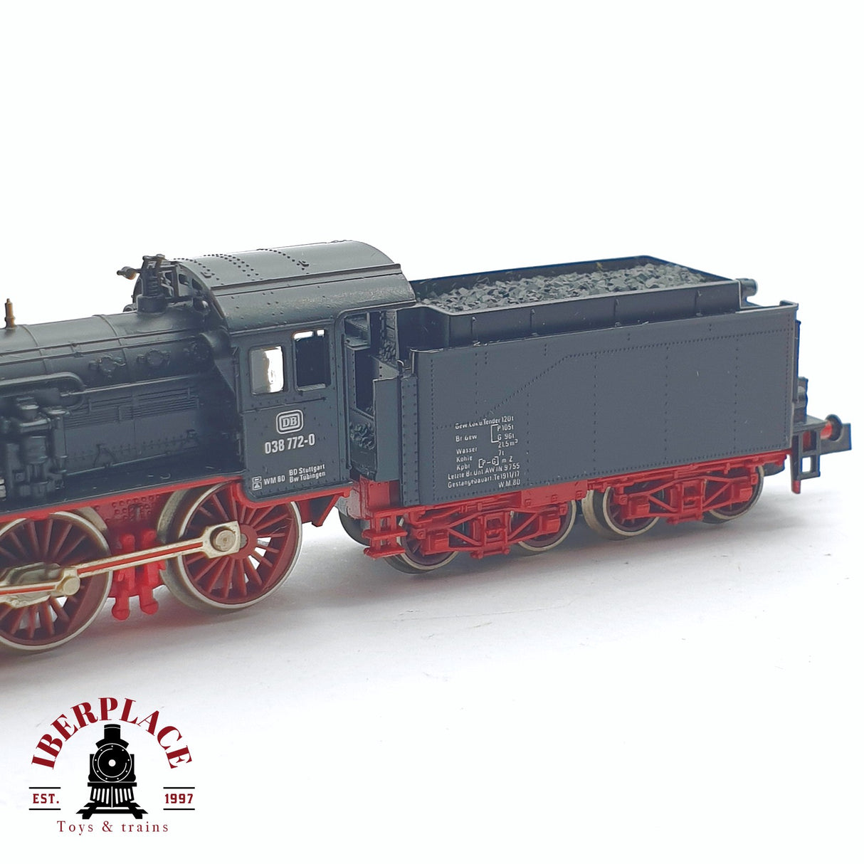 ♻️ 2 mano - Fleischmann 7160 Locomotora BR 038 DB N escala 1:160 TEN06