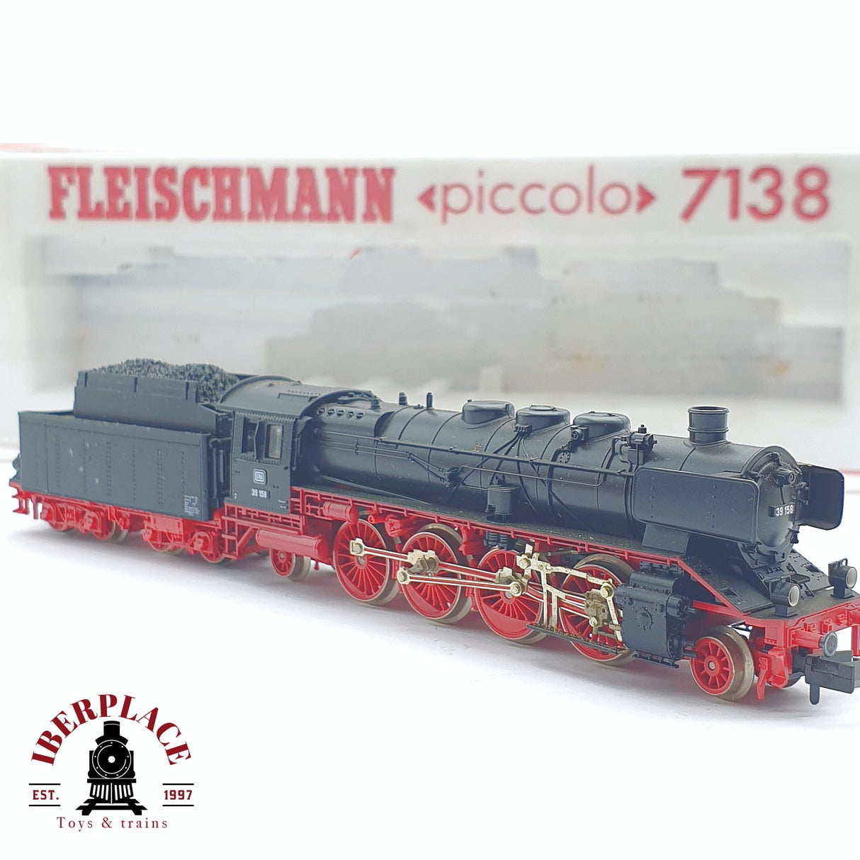 ♻️ 2 mano - Fleischmann 7138 Locomotora BR 38 158 DB N escala 1:160 TEN06