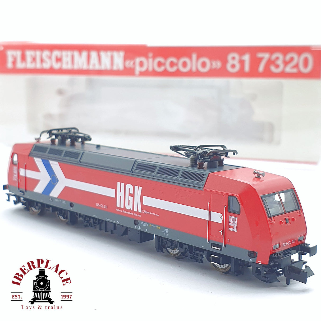 ♻️ 2 mano - Fleischmann 81 7320K Locomotora HGK 145 CL 011 N escala 1:160 TEN06
