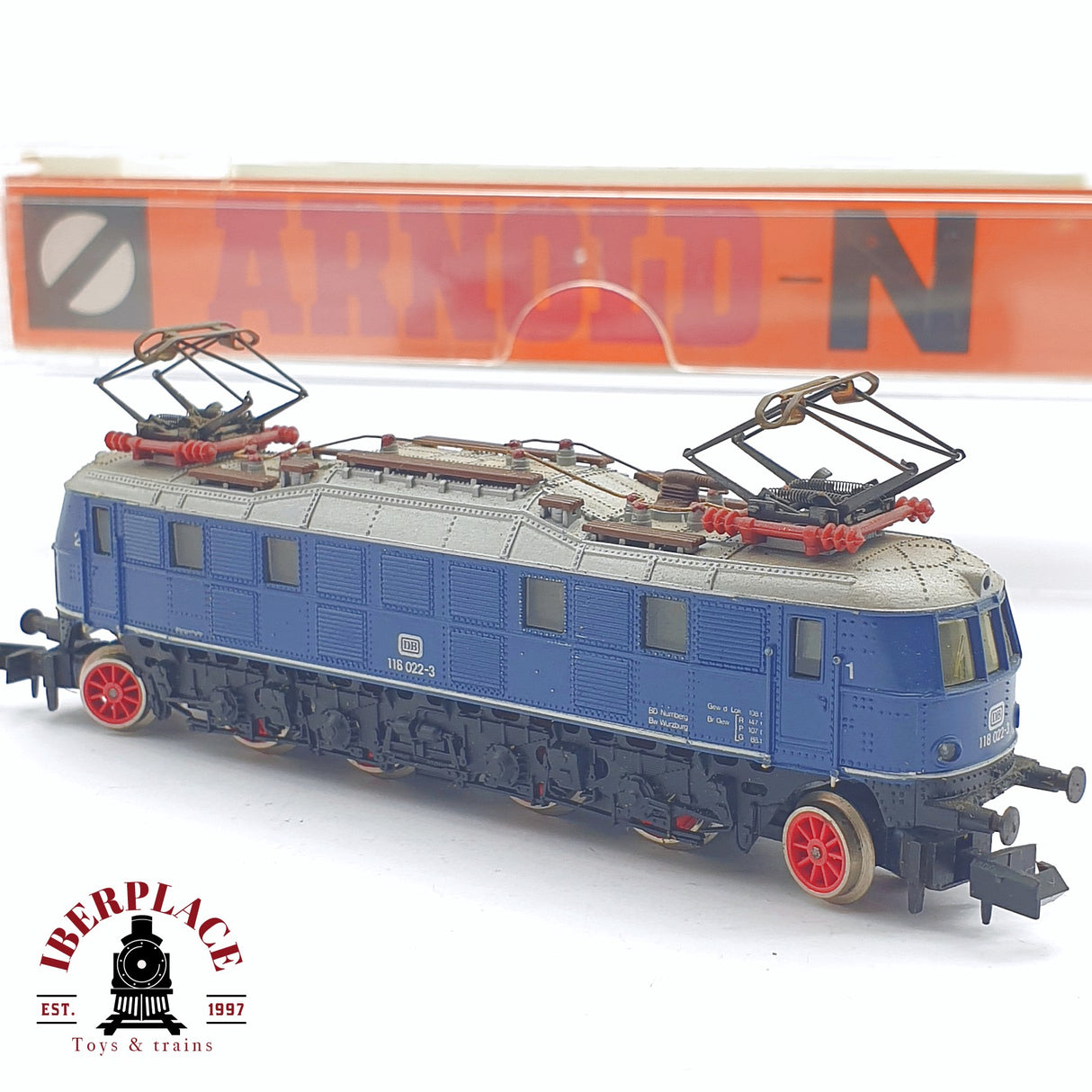 ♻️ 2 mano - Arnold 5783 Locomotora BR 118 DB N escala 1:160 TEN06