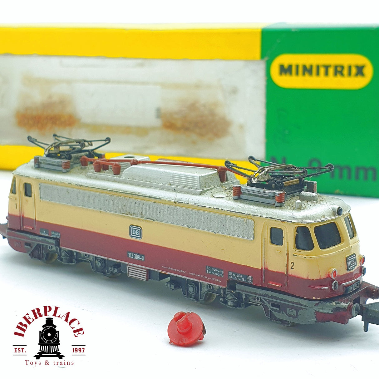 ♻️ 2 mano - Minitrix 51 2937 00 Locomotora BR 112 DB N escala 1:160 TEN06