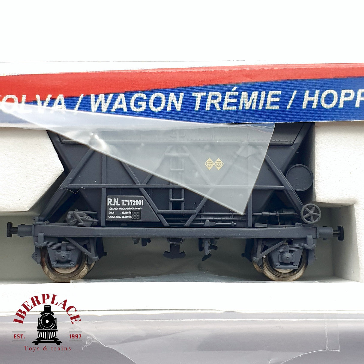 🆕 Mabar - Set de 2 Tolvas carbón T2 RENFE 172001 Nuevo con caja N escala 1:160