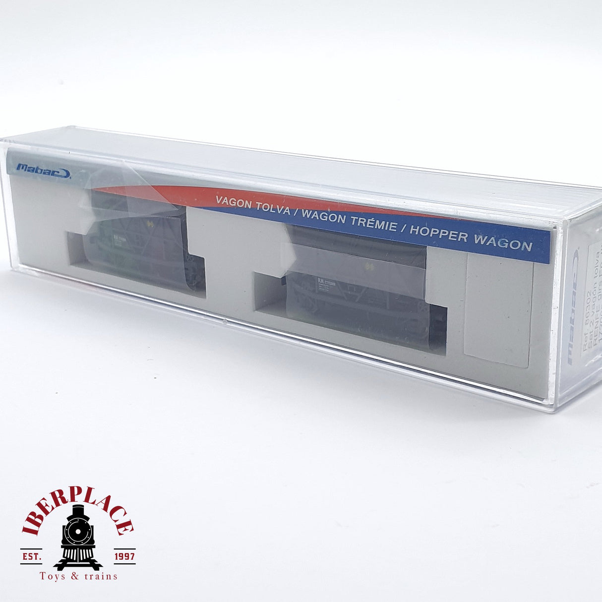 🆕 Mabar - 86302 Set de 2 vagones tolvas carbón T2 RENFE Nuevo con caja N escala 1:160
