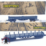 ♻️ 2da mano -  2x IBERTREN vagones telero y borde alto RENFE RN Gris N escala 1:160