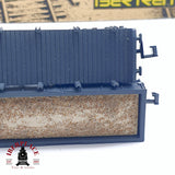 ♻️ 2da mano -  2x IBERTREN vagones telero y borde alto RENFE RN Gris N escala 1:160