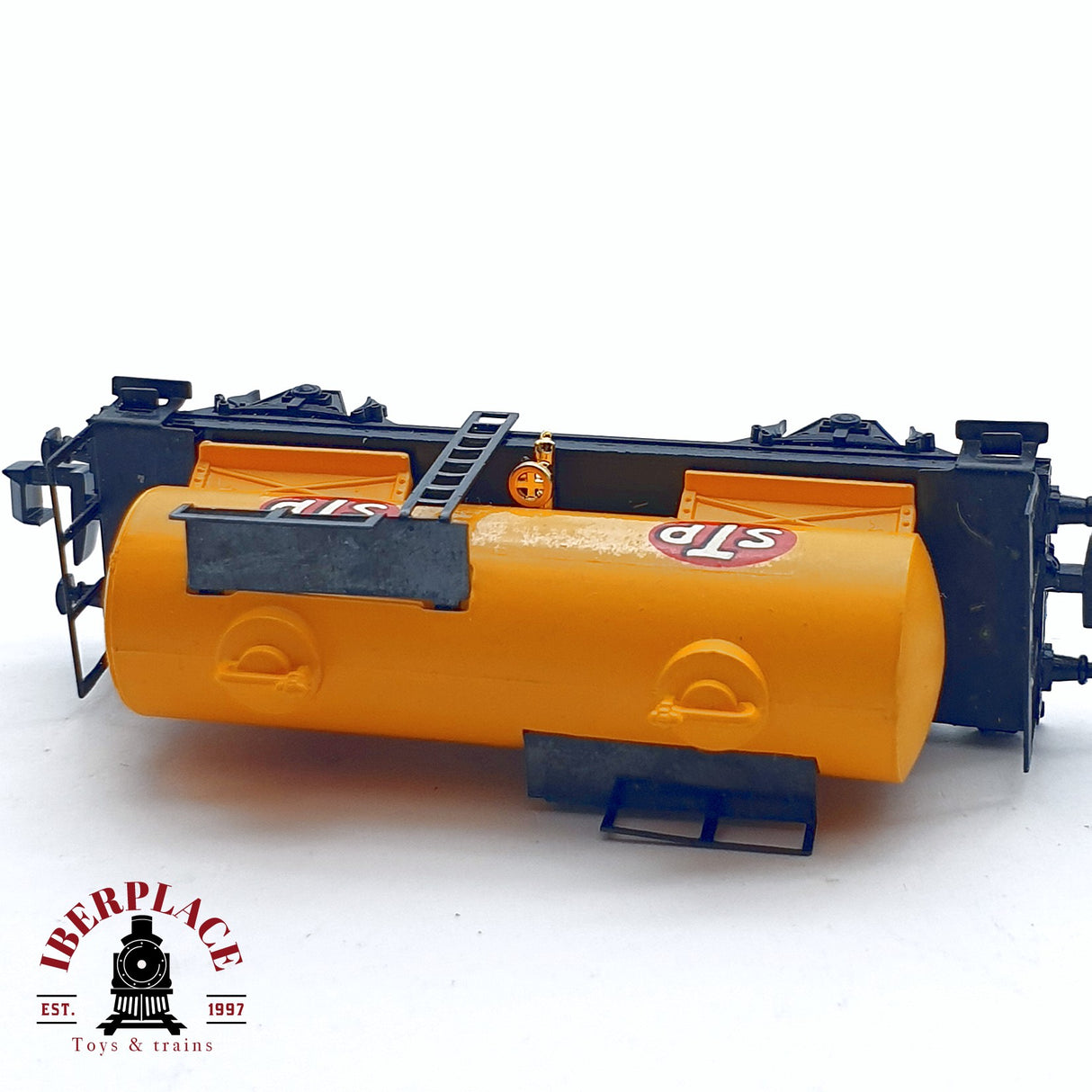 ♻️ 2da mano -  IBERTREN 354 vagón cisterna STP amarillo RENFE N escala 1:160