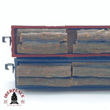 ♻️ 2da mano -  2x IBERTREN vagones de borde alto con troncos de madera RENFE N escala 1:160