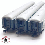 ♻️ 2da mano -  IBERTREN 3x vagones pasajero AA-8118 Barcelona Madrid RENFE N escala 1:160